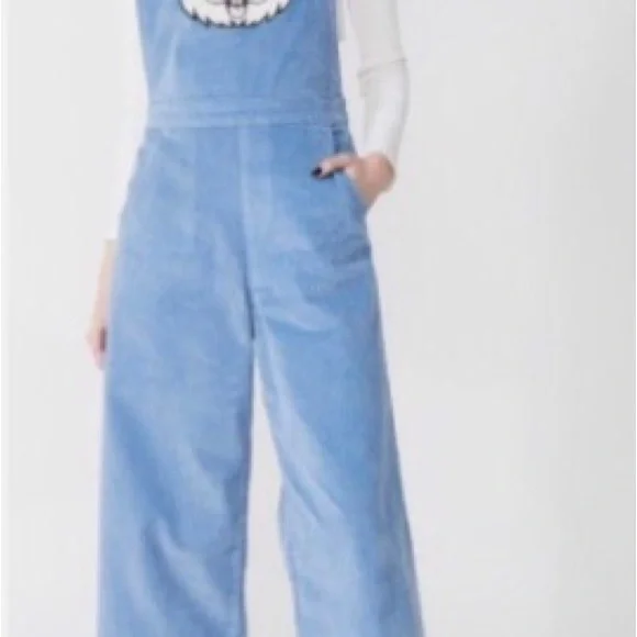 Lazy Oaf Blue Bunny Overalls - Picture 2 of 10